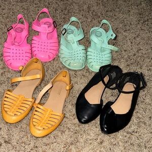 SweetHoney Kids Sandals and Flats - Pink, Mint, Yellow, Black